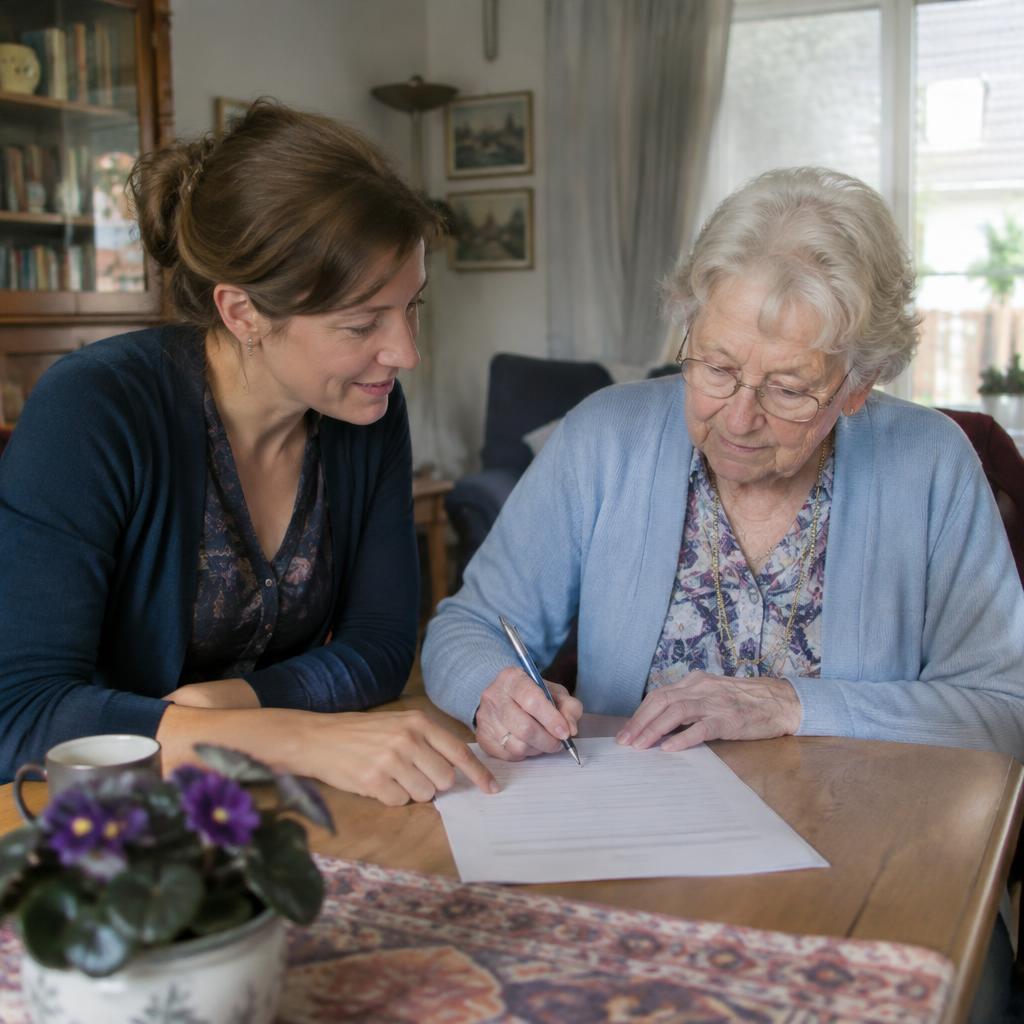 Samen het formulier van de gemeente invullen